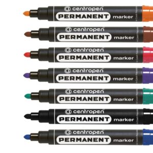 Маркер перманентный Centropen 8566 круглый ассортименте